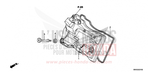 COUVERCLE DE CULASSE NC750XDH de 2017